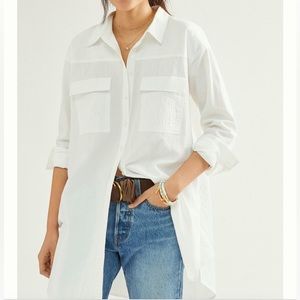 Anthropologie Maeve Cooper Tunic Buttondown
